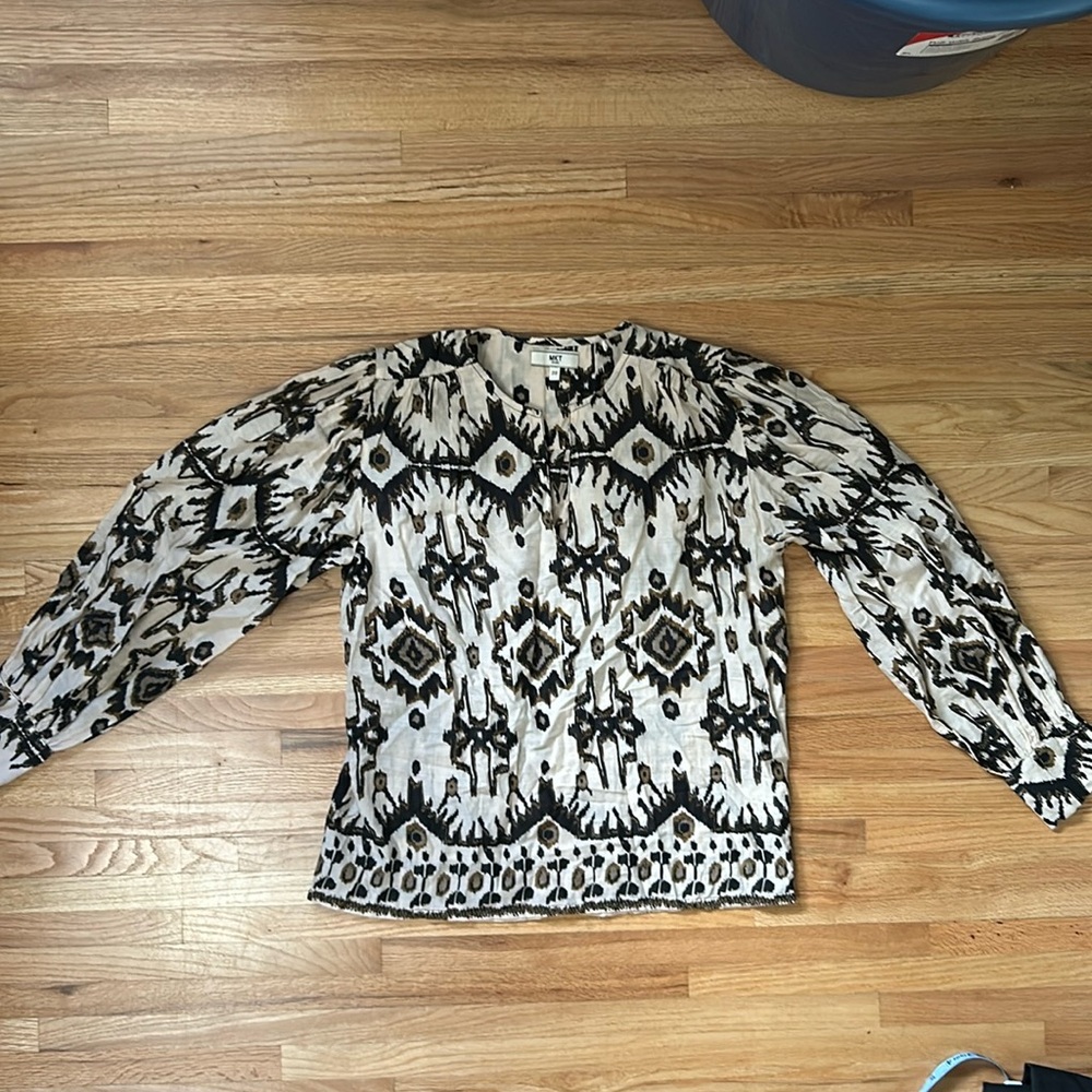 MKT STUDIO top blouse
cream black print